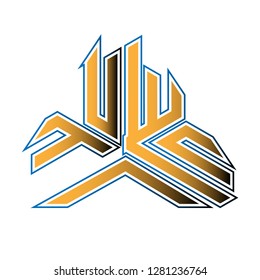 symbol and logo vector with character unique