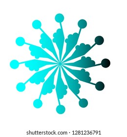 symbol and logo vector with character unique