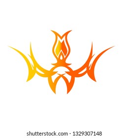 symbol and logo vector with character unique 