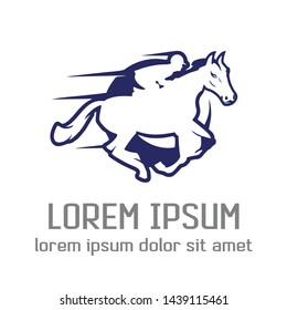 symbol logo vector design. in a animal horse modern style
