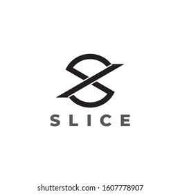 symbol logo vector of letter s slice arrow geometric design