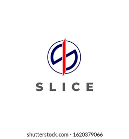 symbol logo vector letter s colorful slice arrow geometric design