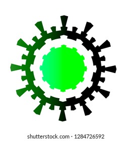 symbol and logos vector with character unique 