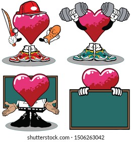 a symbol of love with a pose as a machine technician and engineering