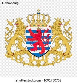 Symbol of Luxembourg. National emblem