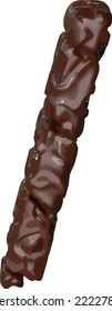 The symbol made of chocolate.