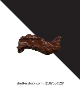 Symbol made of chocolate 3d