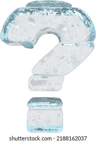 The symbol is made of ice
