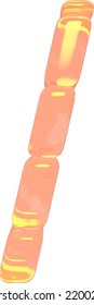 Symbol aus orangefarbenem Eis