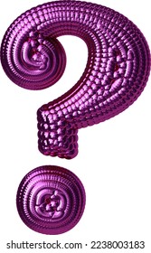 Symbol made of purple balloons