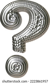 Symbol made of silver spheres