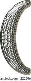Symbol made of silver spheres