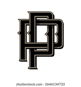 Symbol made with two letters PP