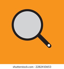 a symbol of a magnifying glass or lens, often in black or white, represents the action of zooming in or searching for details, and is used in search or research-related contexts.