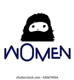 Symbol of male and female toilets, Art book, hand drawn, illustration bird, T-shirt Graphics, cute cartoon characters 