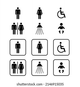 symbol of a man,woman,baby,disability,water faucet