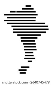 Symbol Map of the city Holzgerlingen (Baden-Württemberg, Germany) showing the area of the city with just a few black horizontal lines