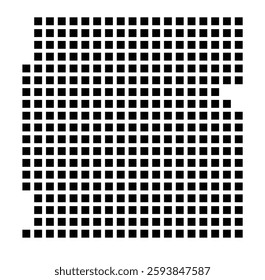 Symbol Map of the City Maple Grove (Minnesota) showing the city with a pattern of just a few black squares