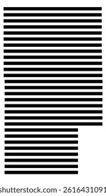 Symbol Map of the County Blaine (Oklahoma, US) showing the County with a few black horizontal lines