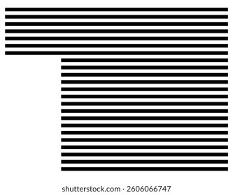 Symbol Map of the County Boundary (Idaho) showing the County with a few black horizontal lines
