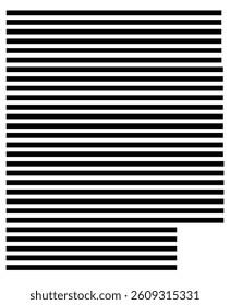 Symbol Map of the County Catron (New Mexico) showing the County with a few black horizontal lines