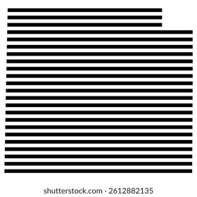 Symbol Map of the County Collin (Texas, US) showing the County with a few black horizontal lines