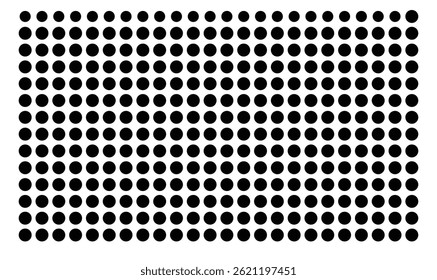Symbol Map Of the County Cumberland (Illinois, US) showing the County with a few black dots