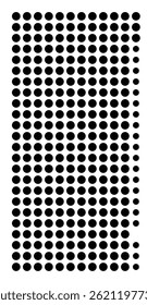 Symbol Map Of the County DeKalb (Illinois, US) showing the County with a few black dots