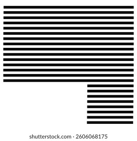 Symbol Map of the County Elbert (Colorado) showing the County with a few black horizontal lines