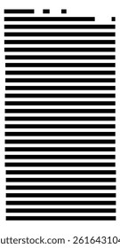 Symbol Map of the County Grady (Oklahoma, US) showing the County with a few black horizontal lines