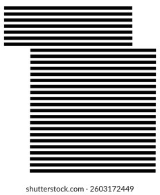 Symbol Map of the County Ida (Iowa) showing the County with a few black horizontal lines
