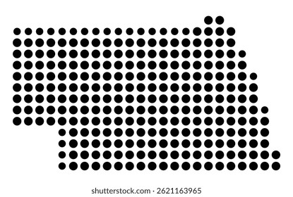 Symbol Map Of the County Indian River (Florida, US) showing the County with a few black dots
