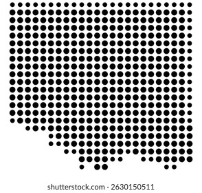 Symbol Map Of the County Jones (South Dakota, US) showing the County with a few black dots