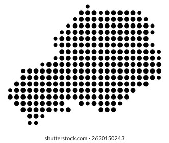 Symbol Map Of the County Knox (Tennessee, US) showing the County with a few black dots