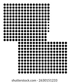 Symbol Map Of the County Lake (Oregon, US) showing the County with a few black dots
