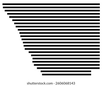 Symbol Map of the County Larimer (Colorado) showing the County with a few black horizontal lines