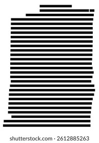 Symbol Map of the County Lawrence (Tennessee, US) showing the County with a few black horizontal lines