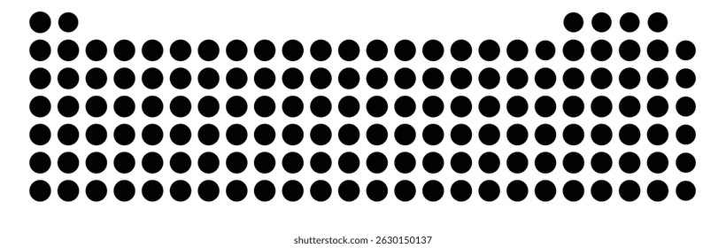 Symbol Map Of the County Lewis (Washington, US) showing the County with a few black dots