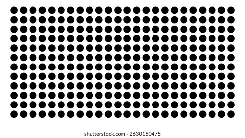 Symbol Map Of the County McPherson (South Dakota, US) showing the County with a few black dots