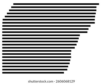 Symbol Map of the County Montezuma (Colorado) showing the County with a few black horizontal lines