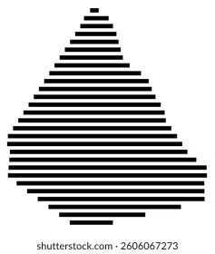 Symbol Map of the County Morgan (Georgia) showing the County with a few black horizontal lines