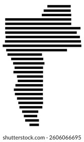 Symbol Map of the County Nez Perce (Idaho) showing the County with a few black horizontal lines