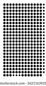 Symbol Map Of the County Okaloosa (Florida, US) showing the County with a few black dots
