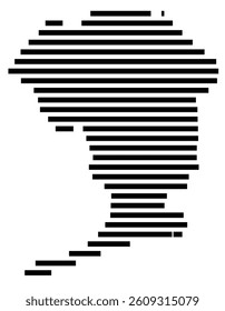 Symbol Map of the County Queens (New York) showing the County with a few black horizontal lines