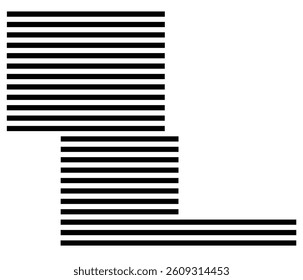 Symbol Map of the County Renville (North Dakota) showing the County with a few black horizontal lines