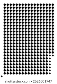 Symbol Map Of the County Sterling (Texas, US) showing the County with a few black dots