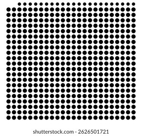 Symbol Map Of the County Uvalde (Texas, US) showing the County with a few black dots