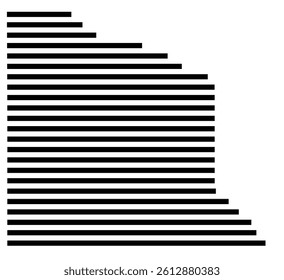 Symbol Map of the County Van Zandt (Texas, US) showing the County with a few black horizontal lines