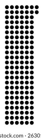 Symbol Map Of the County Washington (Oklahoma, US) showing the County with a few black dots