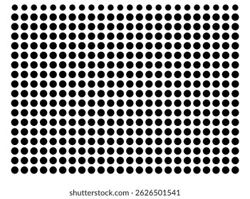 Symbol Map Of the County Zavala (Texas, US) showing the County with a few black dots